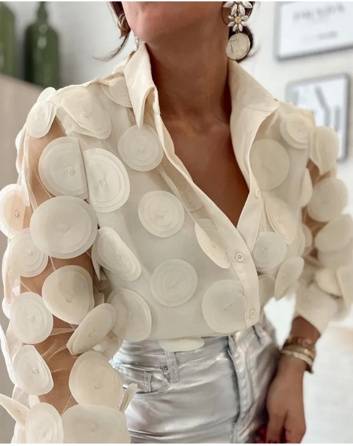 Beige Blouse