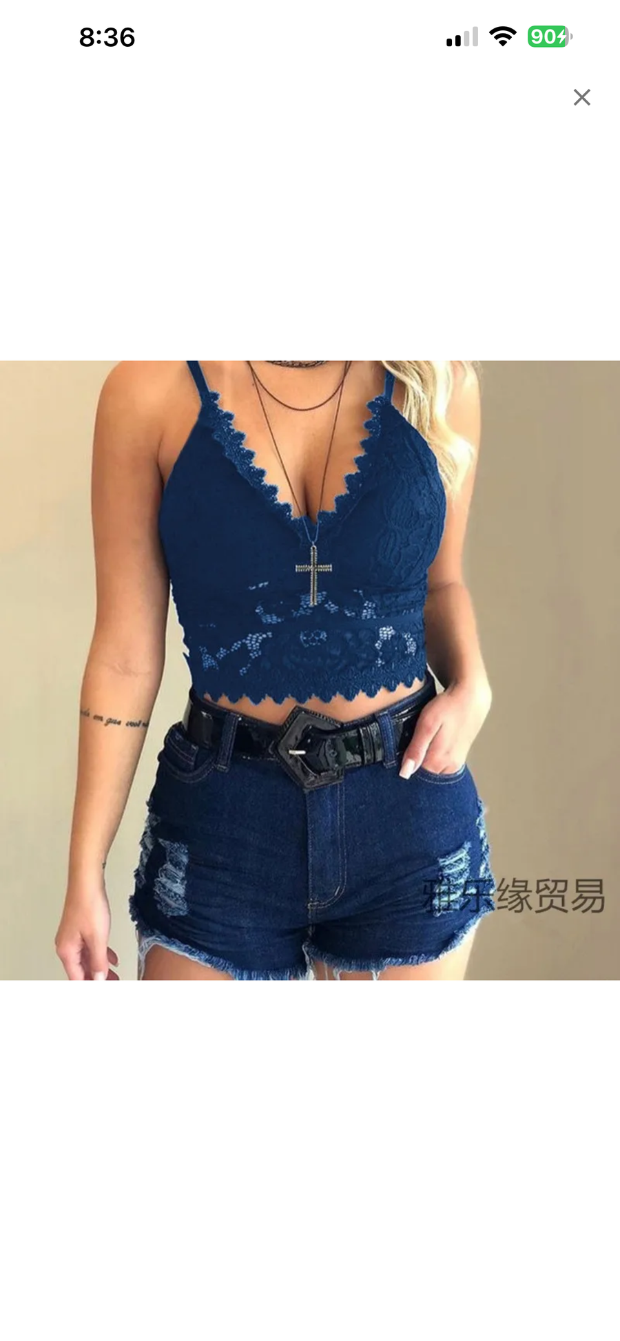 Sexy Blue Camisole