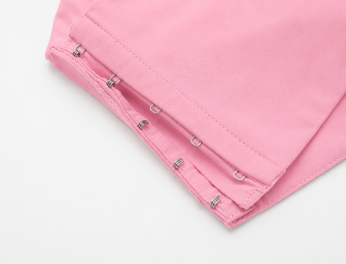 Pink Heart Puffy Spaguetti Strap Crop