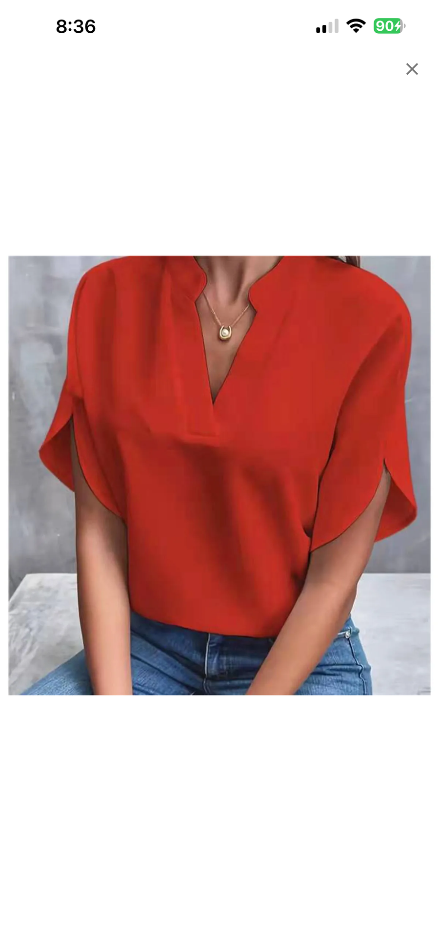 Summer V- Neck Blouse
