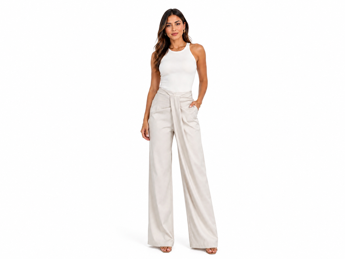 Irregular Kink Low Waist Pants